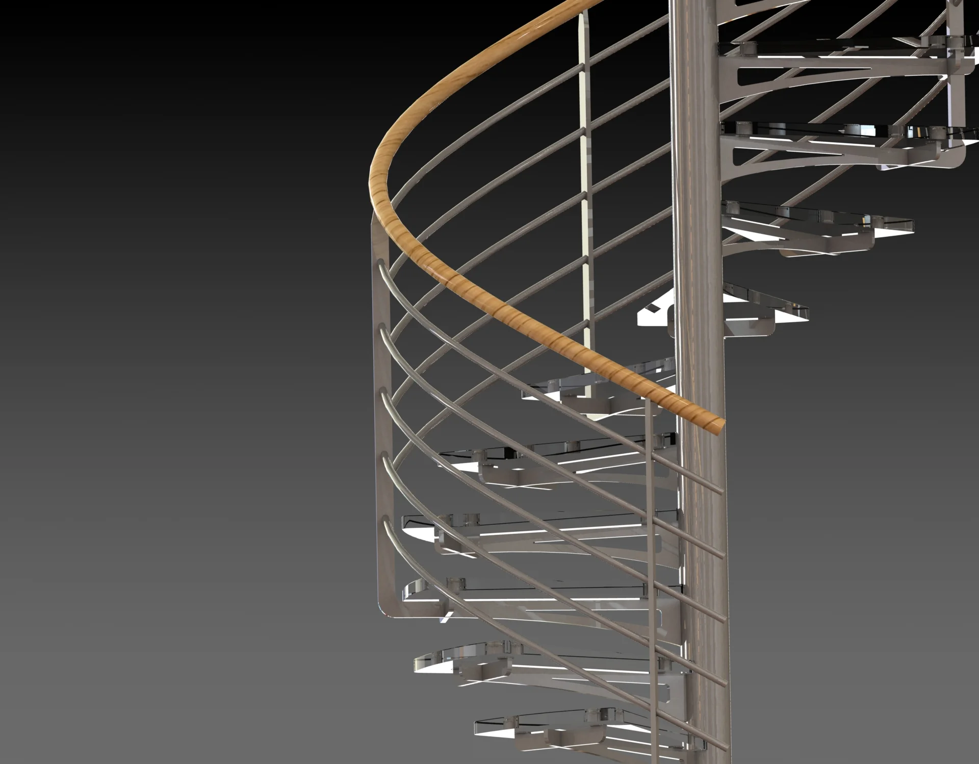 Garde corps de l'escalier